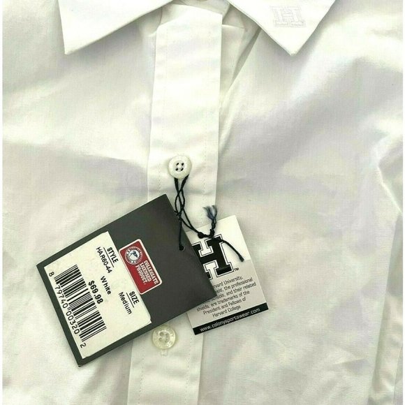 Harvard University Long Sleeve Button Down Shirt White Cotton Colony Women S-XL - Picture 5 of 7